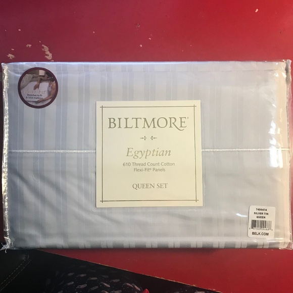 Biltmore 6 Egyptian Cotton Queen Sheets 